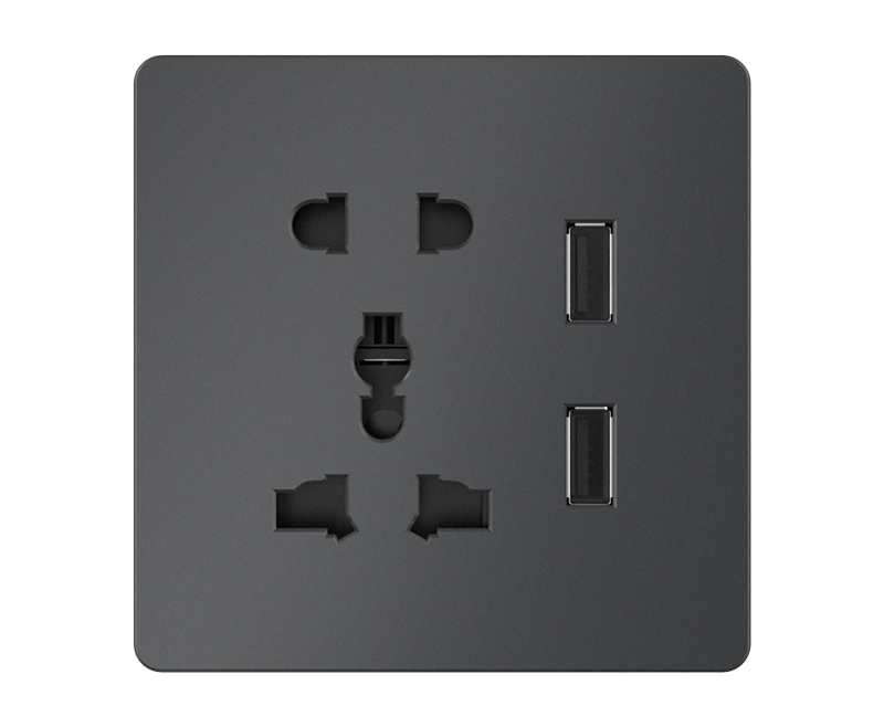 K8五孔插座+usb K8五孔插座+usb